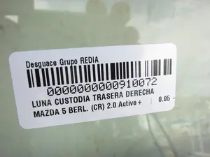 Foto de LUNA CUSTODIA TRASERA DERECHA MAZDA 5 BERLINA (CR) 2.0 Diesel CAT (143 CV / 105 KW) foto 2