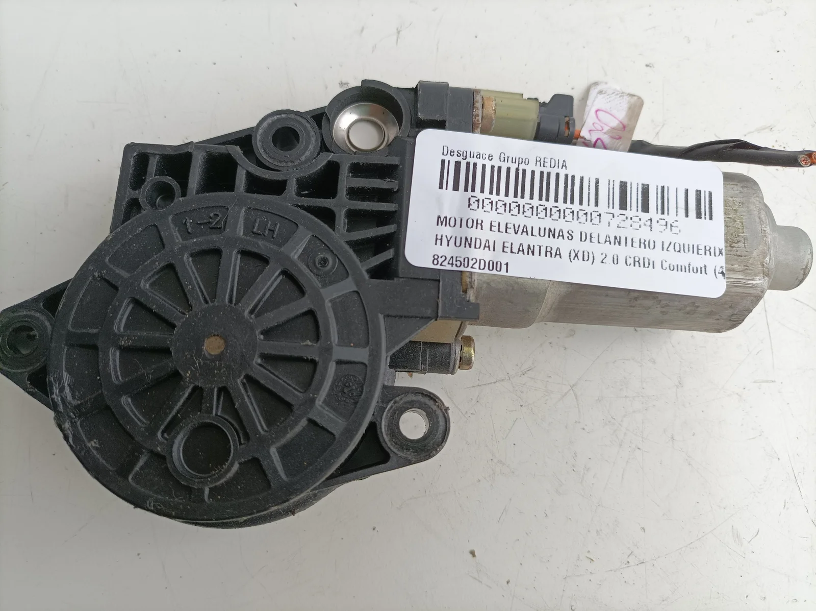 Foto de MOTOR ELEVALUNAS DELANTERO IZQUIERDO HYUNDAI ELANTRA (XD) 2.0 CRDi CAT (112 CV / 82 KW) referencia 824502D001