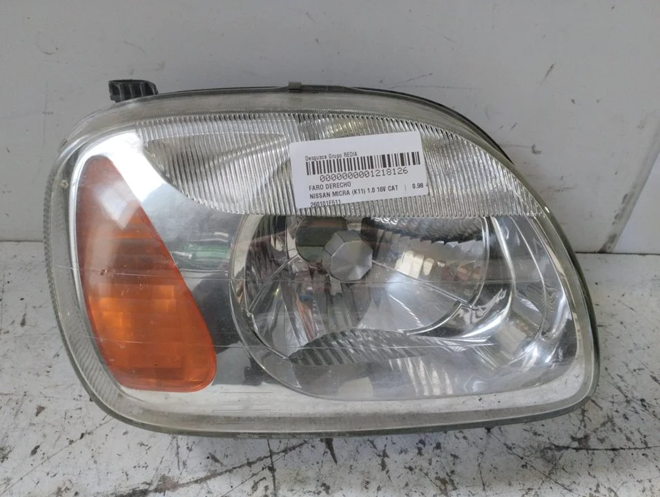 Foto de FARO DERECHO NISSAN MICRA (K11) referencia 260101F511
