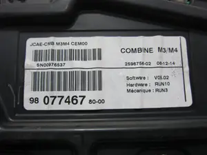 Foto de CUADRO INSTRUMENTOS CITROEN C-ELYSÉE 1.6 HDi FAP (92 CV / 68 KW) referencia 98077467 foto 3