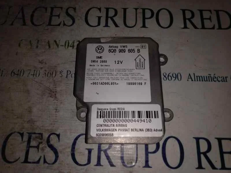 Foto de CENTRALITA AIRBAG VOLKSWAGEN PASSAT BERLINA (3B3) referencia 6Q0909605B