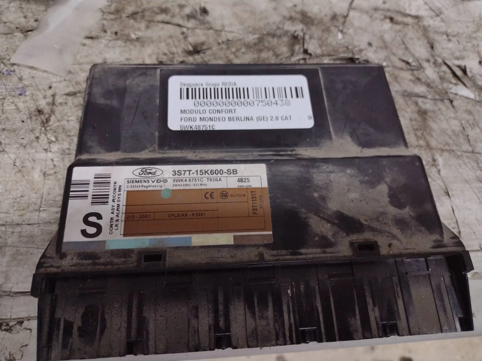 Foto de MODULO CONFORT FORD MONDEO BERLINA (GE) referencia 5WK48751C