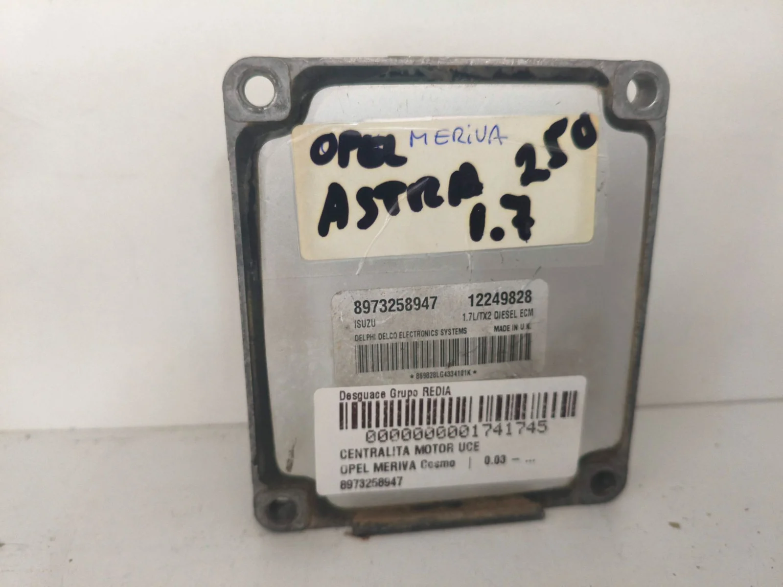 Foto de CENTRALITA MOTOR UCE OPEL MERIVA referencia 8973258947