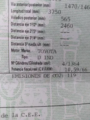 Foto de MOTOR COMPLETO TOYOTA YARIS (KSP9/SCP9/NLP9) 1.4 Turbodiesel CAT (90 CV / 66 KW) referencia D1ND