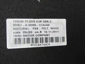 Foto de TAPA MALETERO FORD FOCUS SPORTBREAK (CB8) 1.6 TDCi CAT (95 CV / 70 KW) referencia M210474AC foto 3