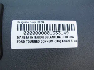 Foto de MANETA INTERIOR DELANTERA DERECHA FORD TOURNEO CONNECT (TC7) 1.8 TDCi CAT (75 CV / 55 KW) foto 2