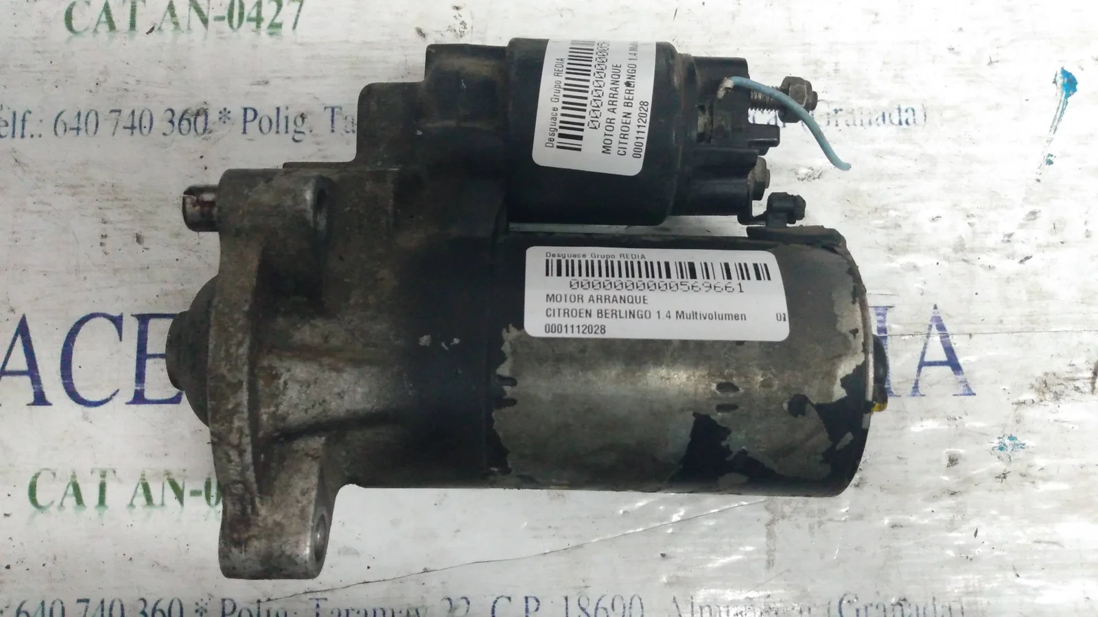 Foto de MOTOR ARRANQUE CITROEN BERLINGO referencia 0001112028