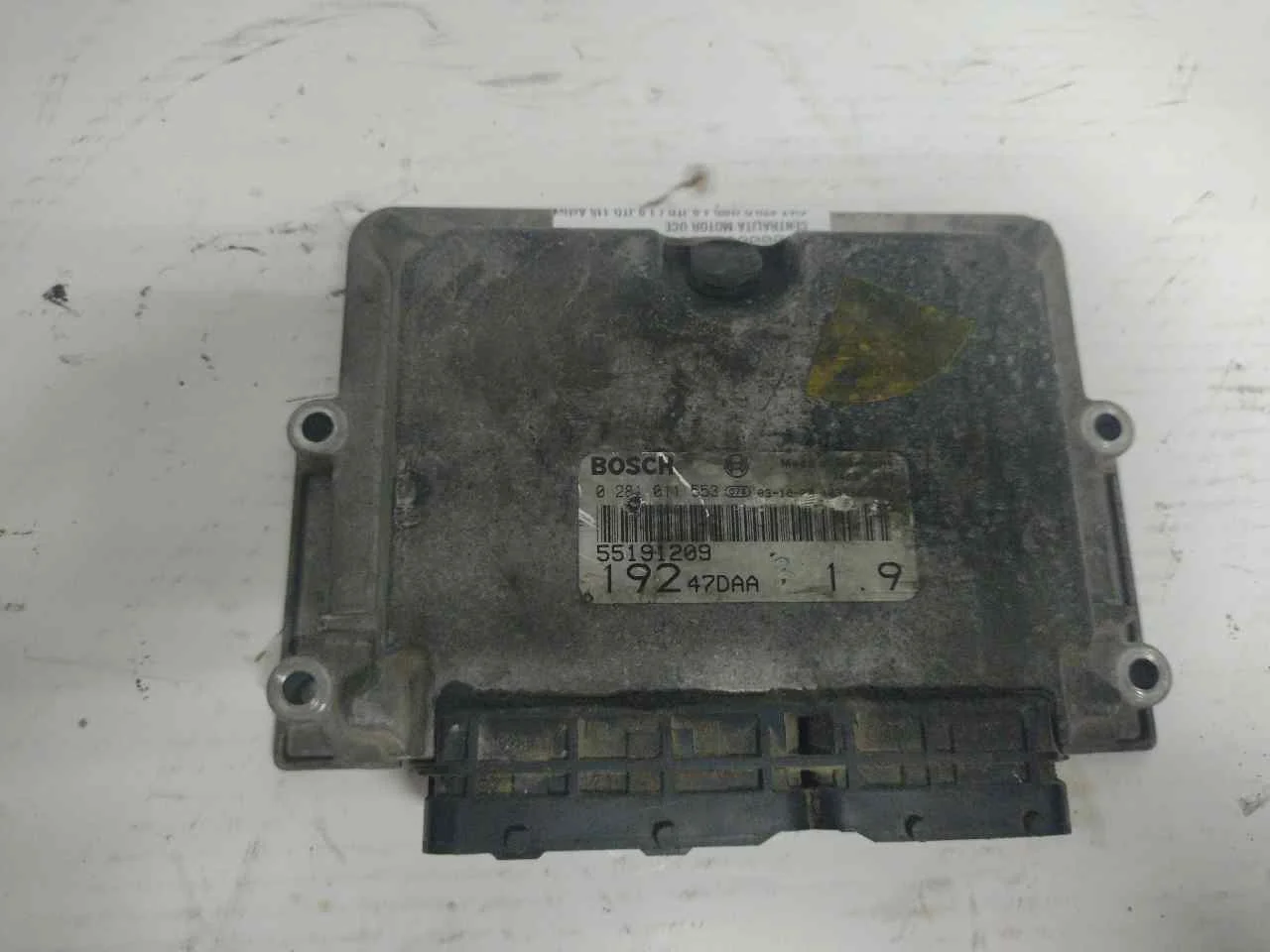 Foto de CENTRALITA MOTOR UCE FIAT STILO (192) 1.9 JTD CAT (116 CV / 85 KW) referencia 0281011553
