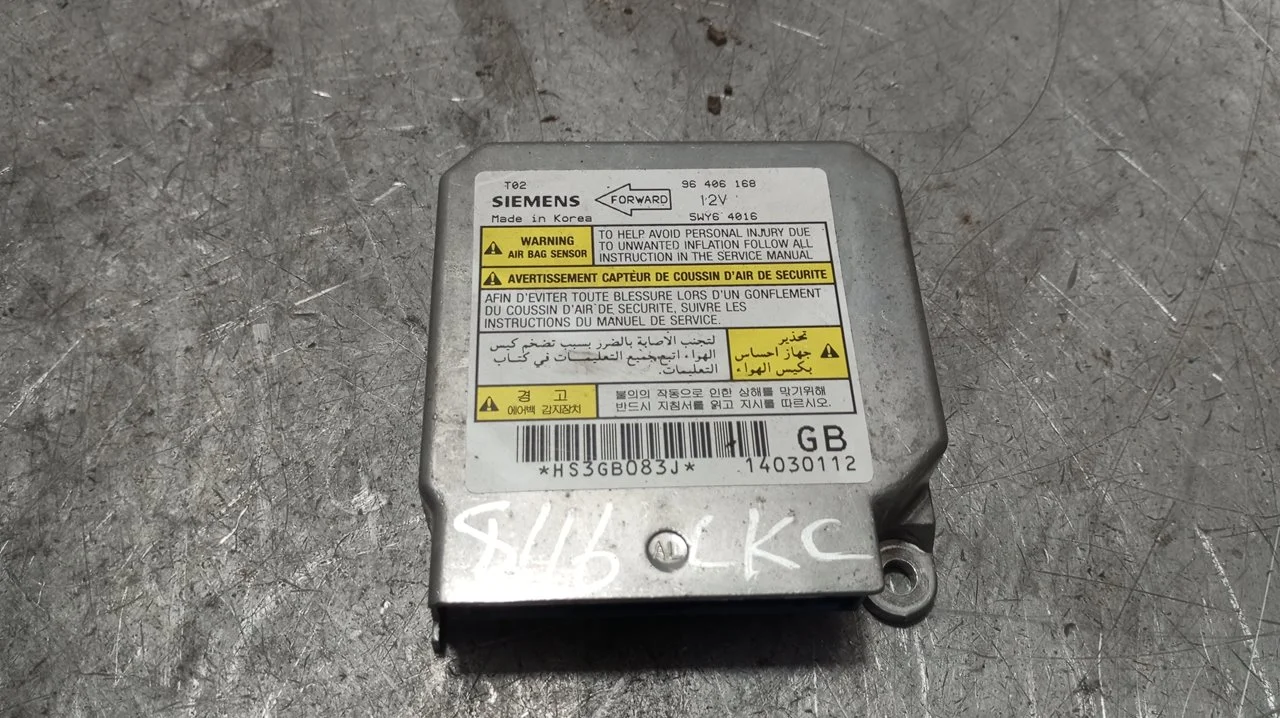 Foto de CENTRALITA AIRBAG CHEVROLET KALOS 1.2 CAT (72 CV / 53 KW) referencia 96406168
