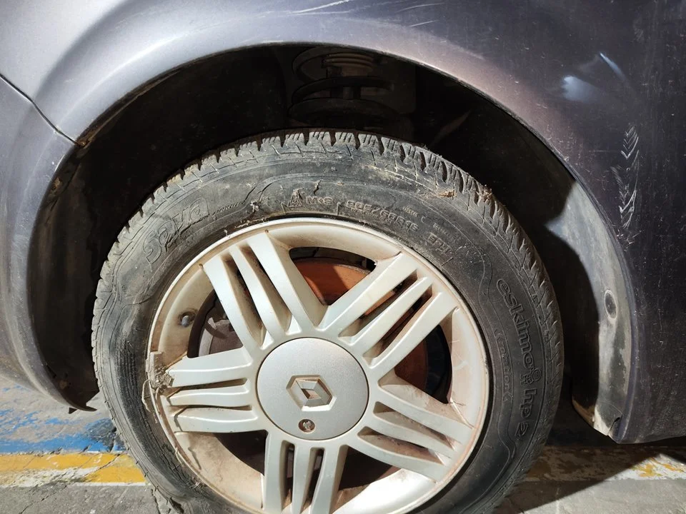 Foto de PASO RUEDA DELANTERO IZQUIERDO RENAULT SCENIC II (JM) 1.9 dCi Diesel (120 CV / 88 KW)