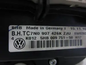 Foto de MANDO CALEFACCION / AIRE ACONDICIONADO VOLKSWAGEN TOURAN (1T3) 1.6 TDI DPF (105 CV / 77 KW) referencia 7N0907426K foto 2