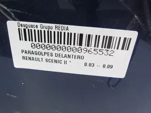 Foto de PARAGOLPES DELANTERO RENAULT SCENIC II (JM) referencia 8200139955 foto 23