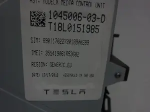 Foto de SISTEMA NAVEGACION GPS TESLA MODEL S eléctrico 270 kW (367 CV / 270 KW) referencia 104500603D foto 2