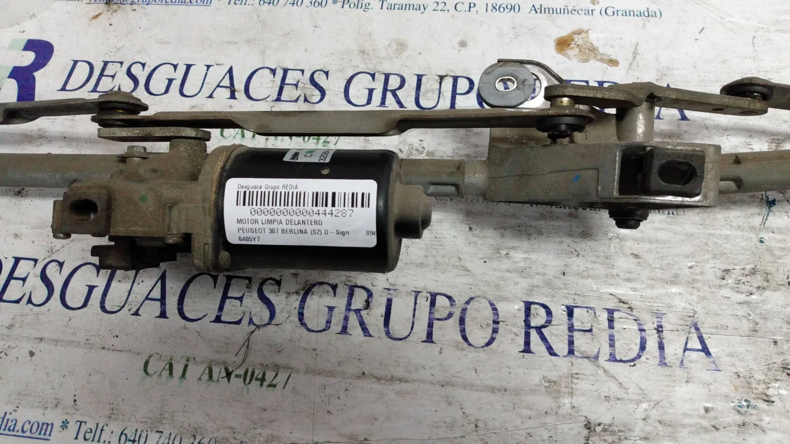 Foto de MOTOR LIMPIA DELANTERO PEUGEOT 307 BERLINA (S2) 1.6 16V HDi (90 CV / 66 KW) referencia 6405Y7