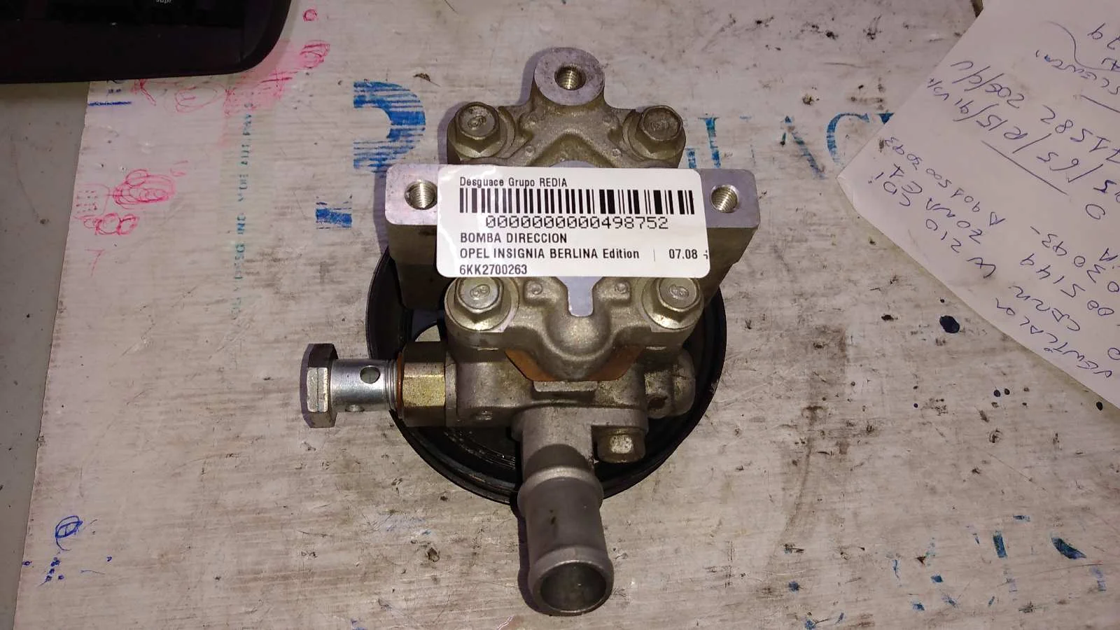 Foto de BOMBA DIRECCION OPEL INSIGNIA BERLINA referencia 6KK2700263