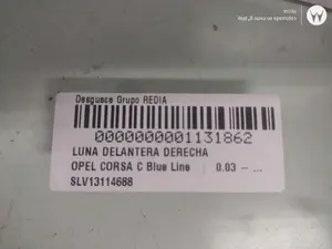 Foto de LUNA DELANTERA DERECHA OPEL CORSA C referencia SLV13114688 foto 3