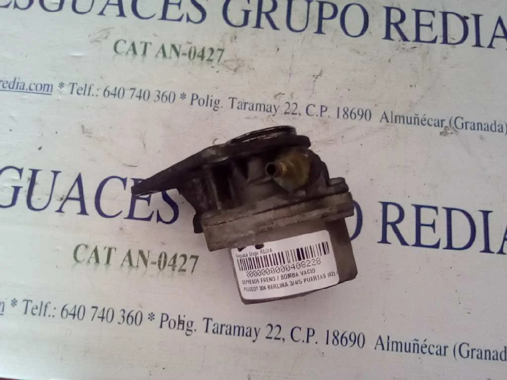 Foto de DEPRESOR FRENO / BOMBA VACIO PEUGEOT 306 3/5 PT. / 4 PT. (S2) 1.9 Diesel (69 CV / 51 KW)