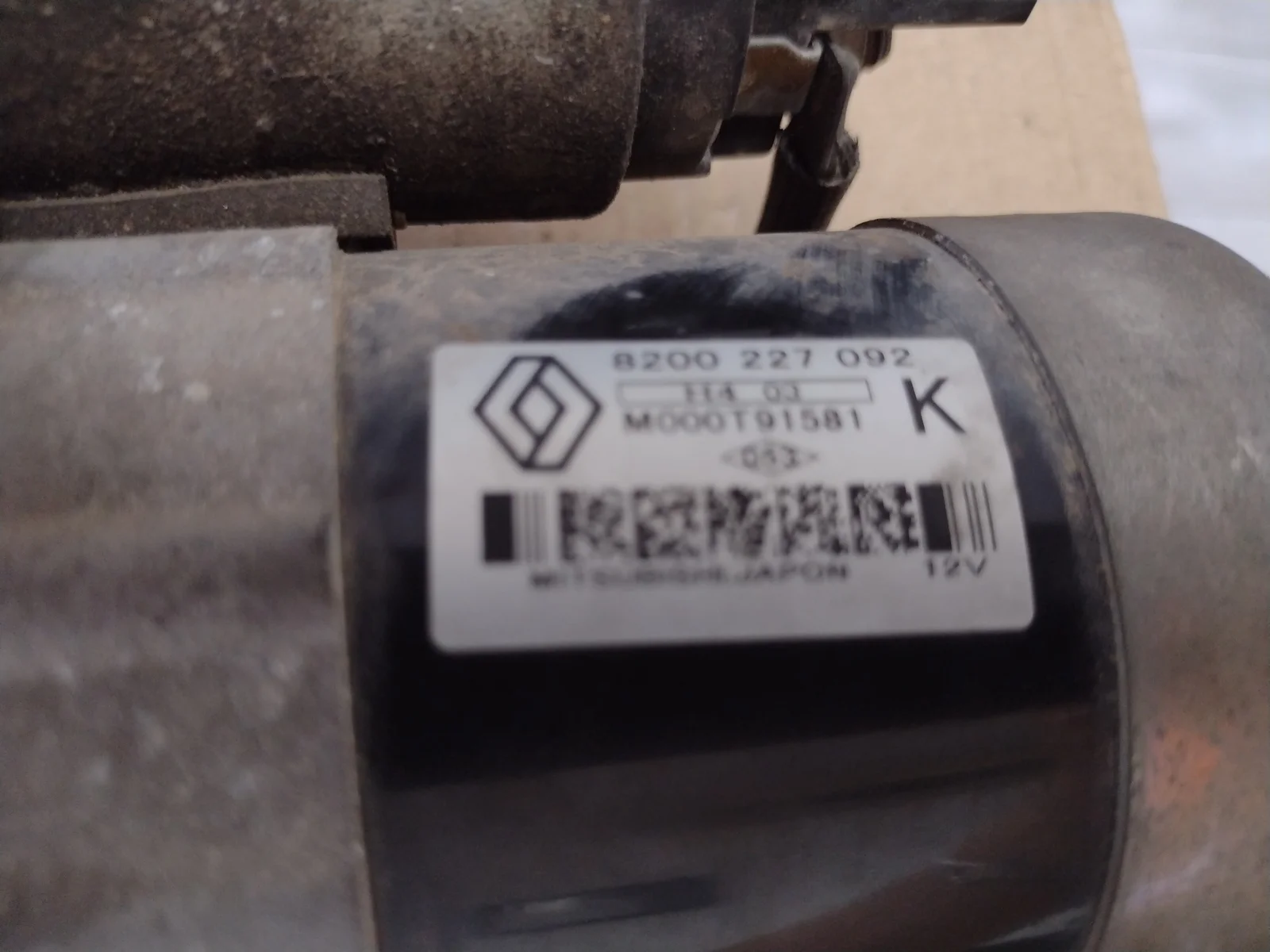Foto de MOTOR ARRANQUE RENAULT KANGOO I (F/KC0) referencia 8200227092