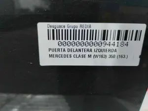 Foto de PUERTA DELANTERA IZQUIERDA MERCEDES-BENZ CLASE ML (BM 163) 3.7 V6 CAT (245 CV / 180 KW) foto 9