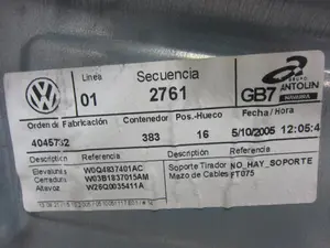 Foto de ELEVALUNAS DELANTERO IZQUIERDO VOLKSWAGEN POLO IV (9N3) 1.4 FSI (86 CV / 63 KW) referencia W0Q4837401AC foto 2