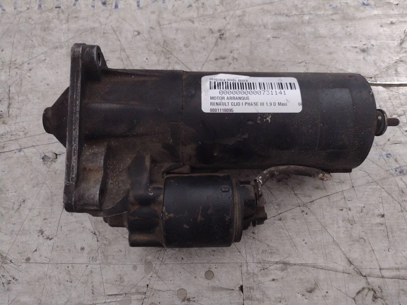 Foto de MOTOR ARRANQUE RENAULT CLIO I FASE III referencia 0001110095
