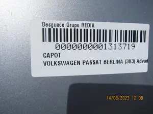 Foto de CAPO VOLKSWAGEN PASSAT BERLINA (3B3) 1.9 TDI (131 CV / 96 KW) foto 7