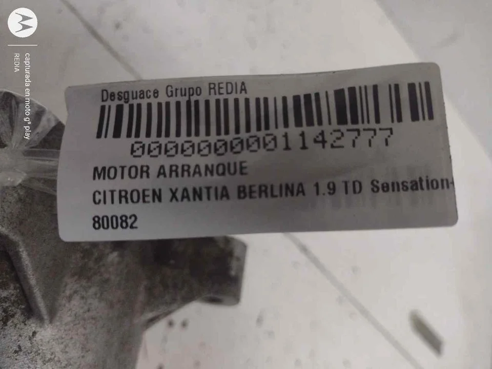 Foto de MOTOR ARRANQUE CITROEN XANTIA BERLINA referencia 80082