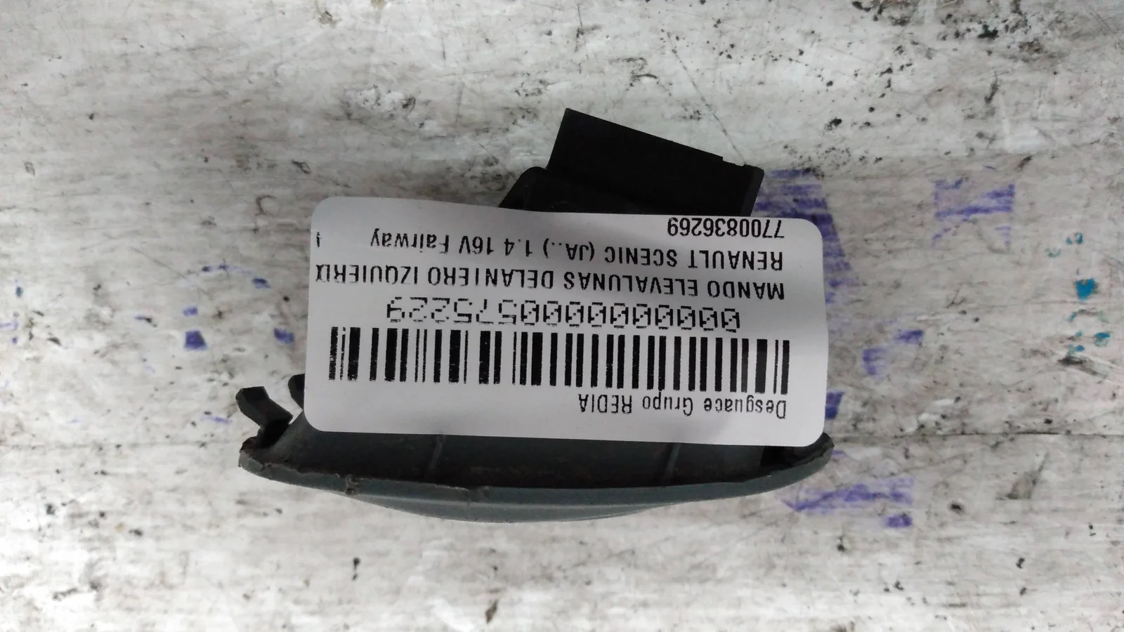 Foto de MANDO ELEVALUNAS DELANTERO IZQUIERDO RENAULT SCENIC I (JA...) referencia 7700836269