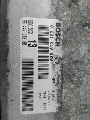 Foto de CENTRALITA MOTOR UCE CITROEN C5 BERLINA 2.0 HDi CAT (RHZ / DW10ATED) (107 CV / 79 KW) referencia 0281010808 foto 3