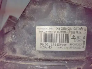Foto de FARO IZQUIERDO CITROEN C5 BERLINA 3.0 V6 24V (211 CV / 155 KW) referencia 9650115480 foto 4