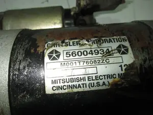 Foto de MOTOR ARRANQUE CHRYSLER JEEP GR.CHEROKEE (ZJ)/(Z) referencia 56004934 foto 2