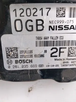 Foto de CENTRALITA MOTOR UCE NISSAN QASHQAI (J11E) 1.2 16V CAT (116 CV / 85 KW) referencia 237101118S foto 6