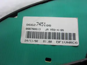 Foto de CUADRO INSTRUMENTOS CITROEN BERLINGO 1.9 Diesel (69 CV / 51 KW) referencia 9662745180 foto 2