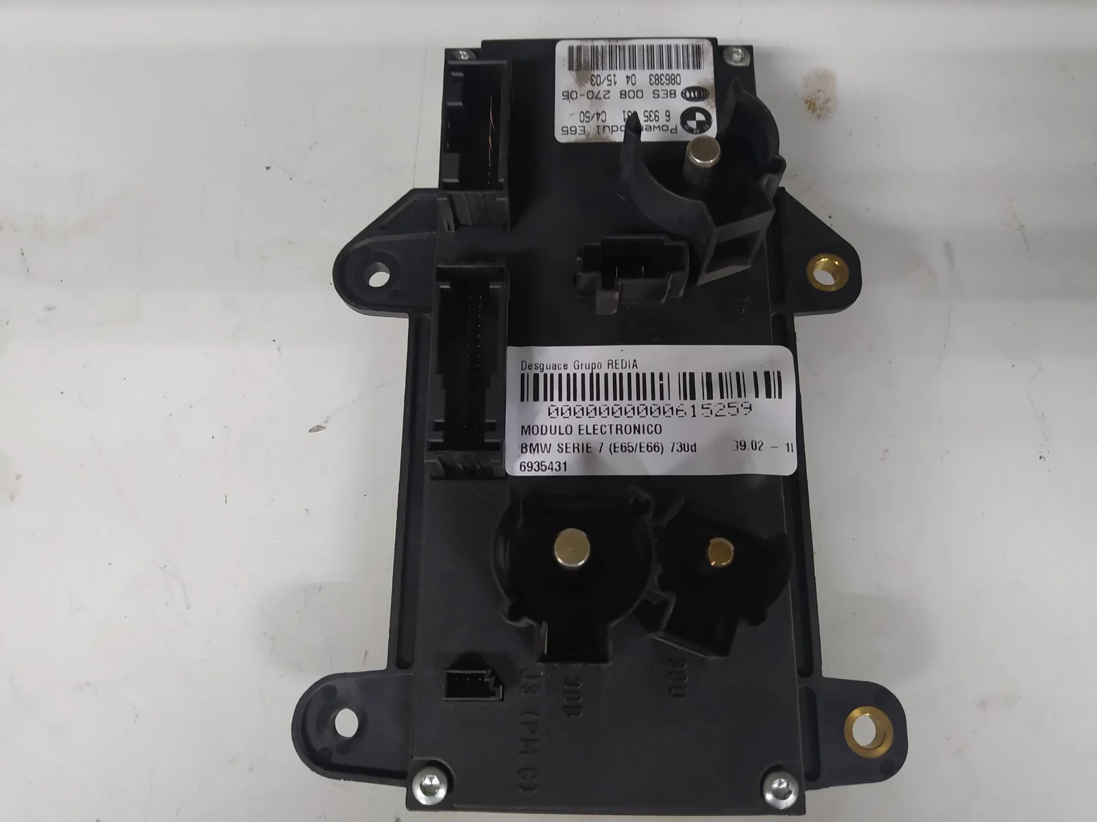 Foto de MODULO ELECTRONICO BMW SERIE 7 (E65/E66) 3.0 Turbodiesel CAT (218 CV / 160 KW) referencia 6935431