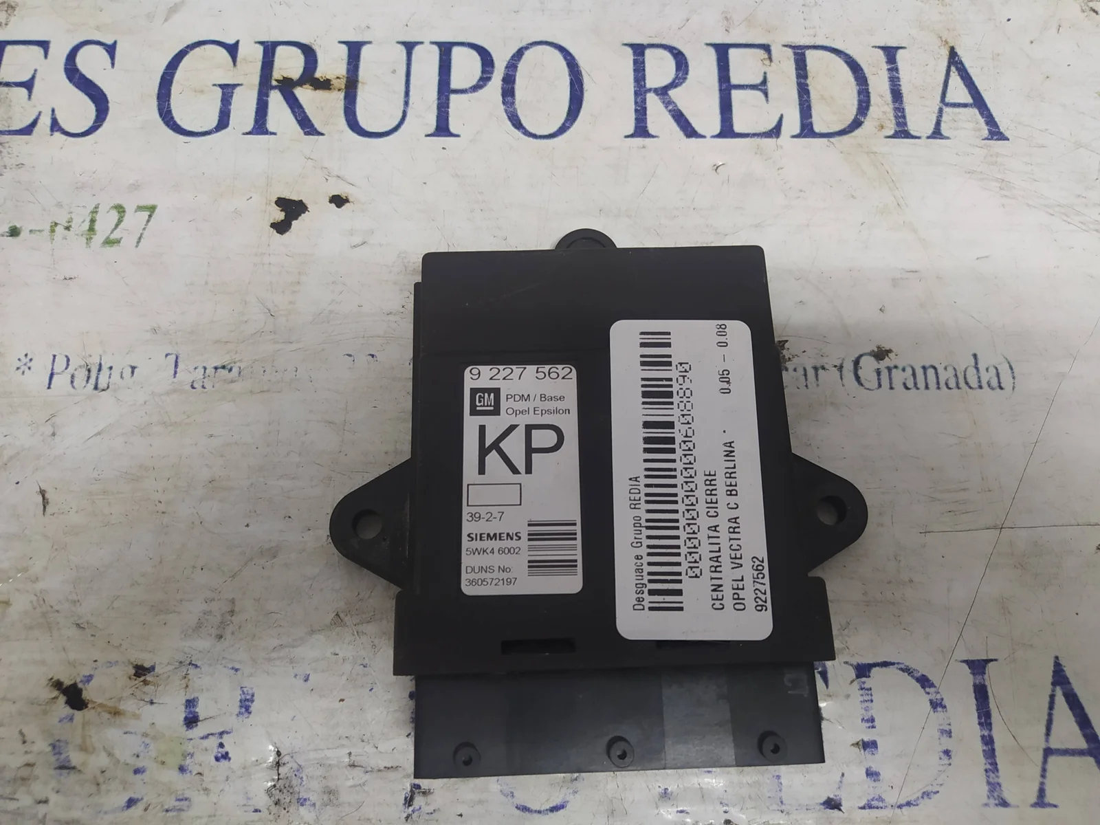 Foto de CENTRALITA CIERRE OPEL VECTRA C BERLINA referencia 9227562