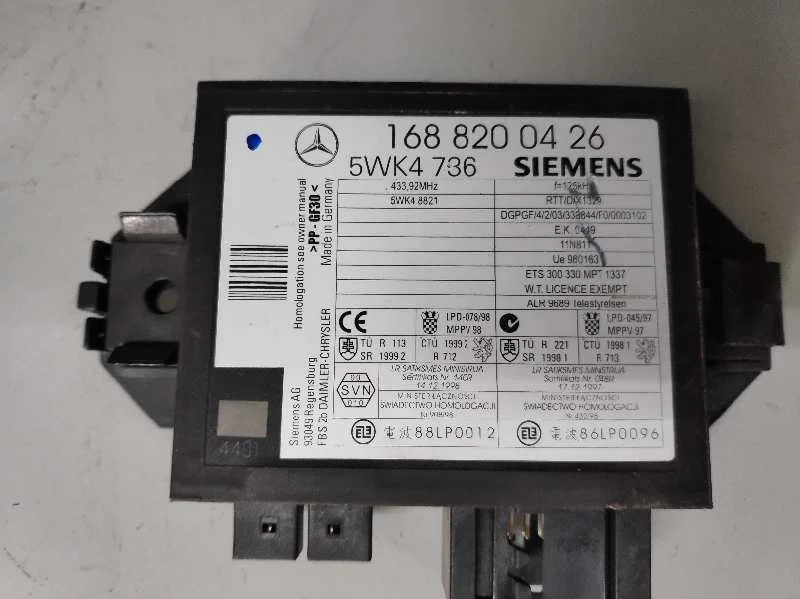 Foto de CENTRALITA INMOVILIZADOR MERCEDES-BENZ CLASE A (BM 168) referencia 1688200426