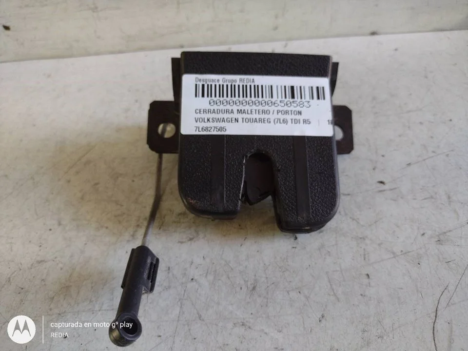 Foto de CERRADURA MALETERO / PORTON VOLKSWAGEN TOUAREG (7L6) 2.5 TDI DPF (174 CV / 128 KW) referencia 7L6827505