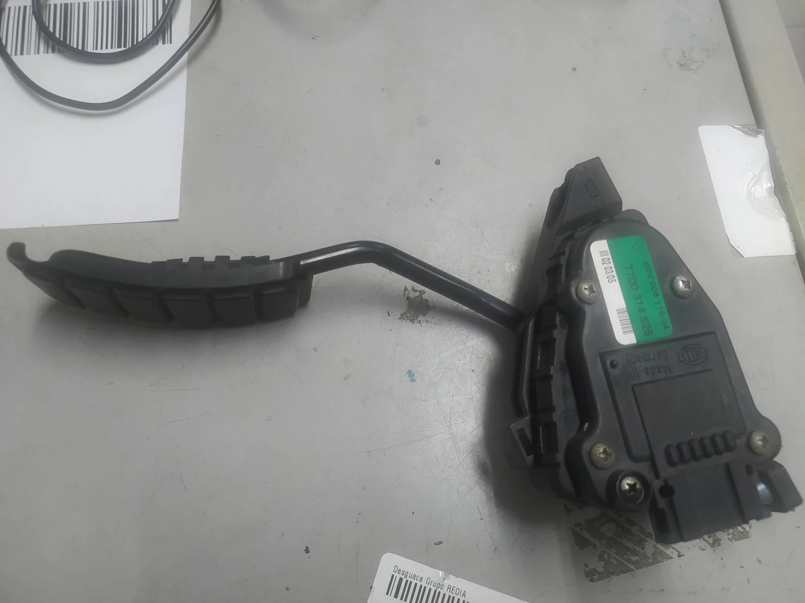 Foto de POTENCIOMETRO PEDAL RENAULT MIDLUM 4.2 Diesel (150 CV / 110 KW) referencia 7700314525