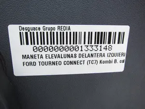 Foto de MANETA ELEVALUNAS DELANTERA IZQUIERDA FORD TOURNEO CONNECT (TC7) 1.8 TDCi CAT (75 CV / 55 KW) foto 2