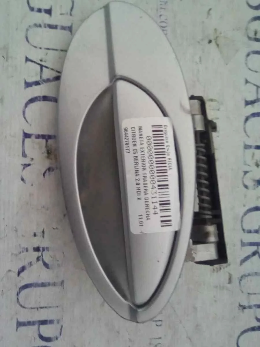 Foto de MANETA EXTERIOR TRASERA DERECHA CITROEN C5 BERLINA 2.0 HDi CAT (RHZ / DW10ATED) (107 CV / 79 KW) referencia 9644270177