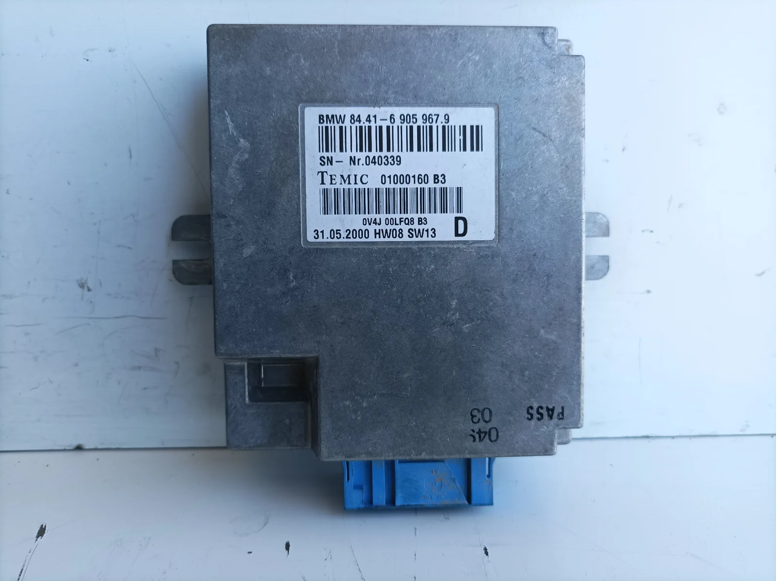Foto de MODULO ELECTRONICO BMW SERIE 3 BERLINA (E46) referencia 01000160
