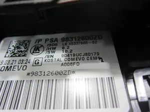 Foto de MANDO MULTIFUNCION PEUGEOT 508 Híbrido 265 kW (1.6 Ltr. - 147 kW) (360 CV / 265 KW) referencia 98312600ZD foto 3