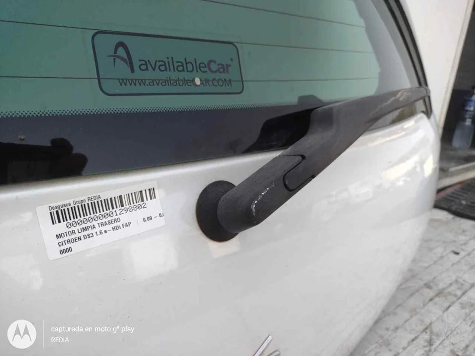Foto de MOTOR LIMPIA TRASERO CITROEN DS3 1.6 e-HDi FAP (92 CV / 68 KW)