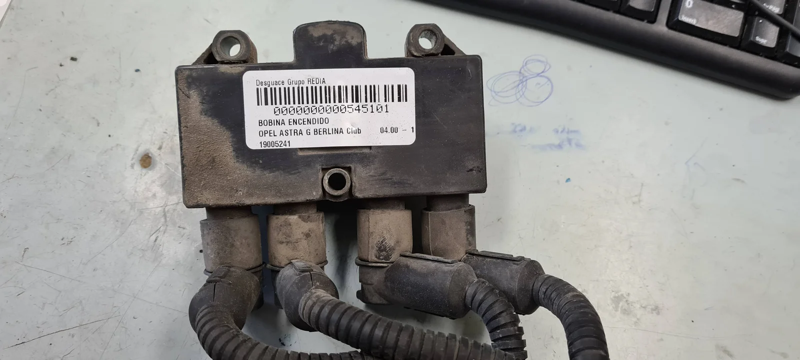 Foto de BOBINA ENCENDIDO OPEL ASTRA G BERLINA 1.6 CAT (Z 16 SE / L55) (84 CV / 62 KW) referencia 19005241