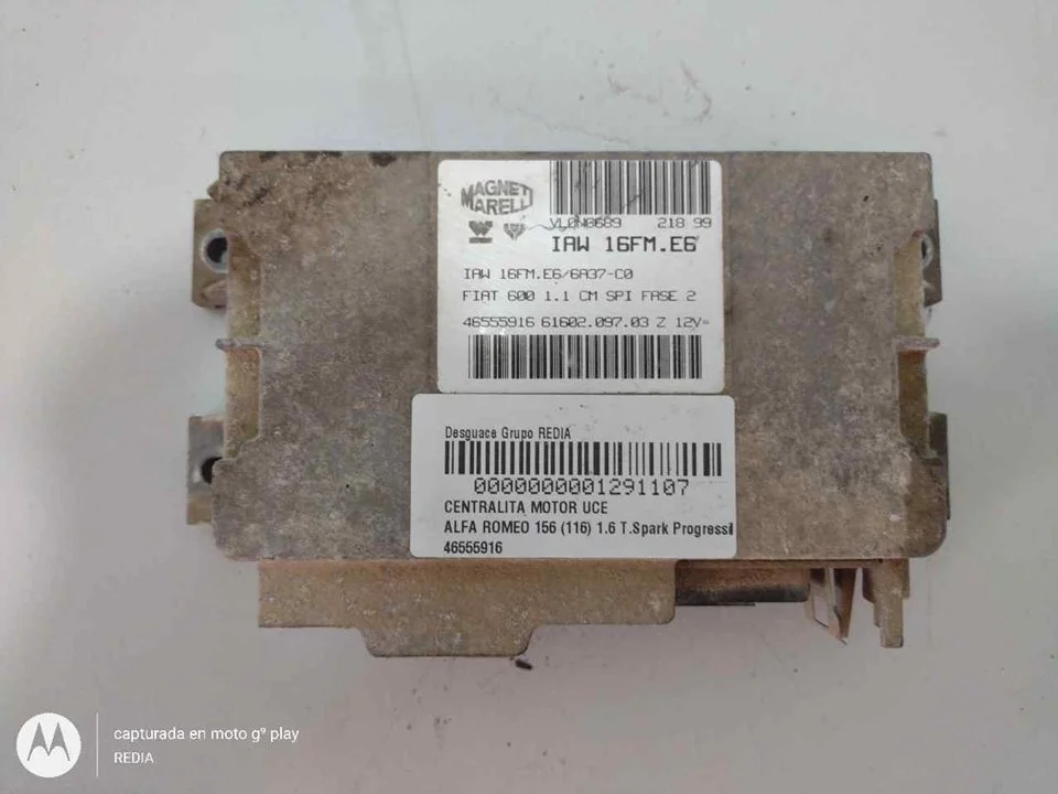 Foto de CENTRALITA MOTOR UCE ALFA ROMEO 156 (116) 1.6 16V CAT (120 CV / 88 KW) referencia 46555916