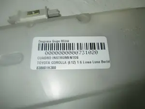Foto de CUADRO INSTRUMENTOS TOYOTA COROLLA (E12) 1.6 16V (110 CV / 81 KW) referencia 838001H300 foto 2