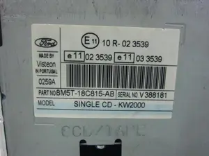 Foto de SISTEMA AUDIO / RADIO CD FORD FOCUS II (1.6 (90 CV / 66 KW) diesel) referencia 8M5T18C815AB foto 3