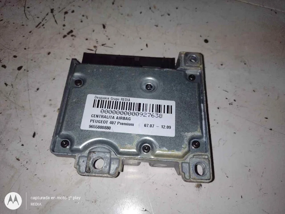 Foto de CENTRALITA AIRBAG PEUGEOT 407 2.0 16V HDi FAP CAT (RHR / DW10BTED4) (136 CV / 100 KW) referencia 9655880880