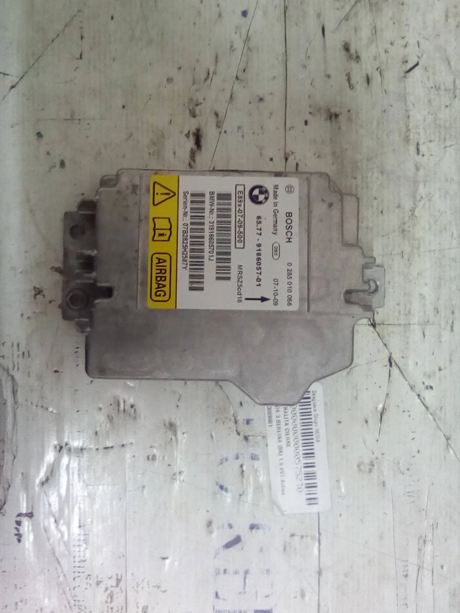 Foto de CENTRALITA AIRBAG BMW SERIE 1 BERLINA (E81/E87) referencia 0285010066