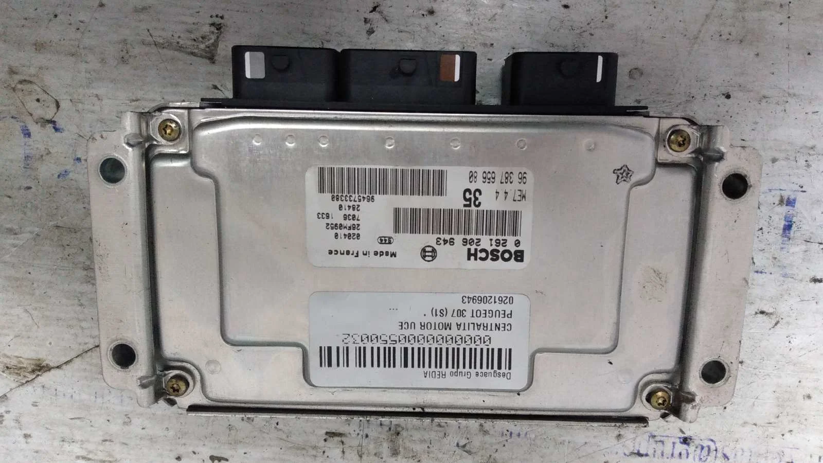Foto de CENTRALITA MOTOR UCE PEUGEOT 307 (S1)(04.2001) referencia 0261206943